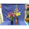 Lot Of 2 Artificial Flower Arrangements